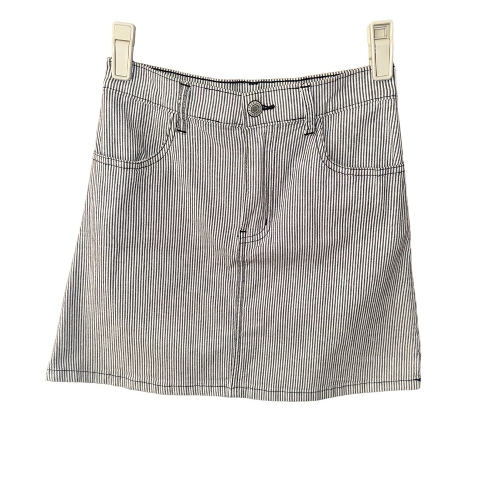 John Galt, Brandy Melville Striped Mini Skirt (S)